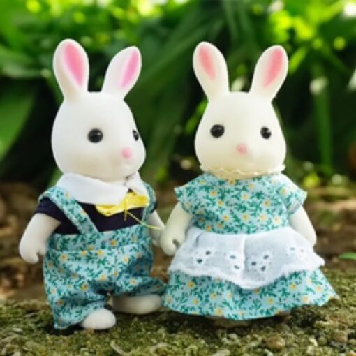 Tiny Paw Critter Rabbit Family (White G01)