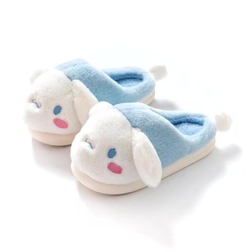 Fuzzy Cinnamoroll Face House Slippers