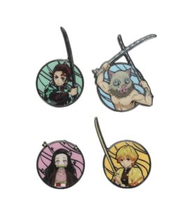 Demon Slayer Lapel Pin Set 4 Pack