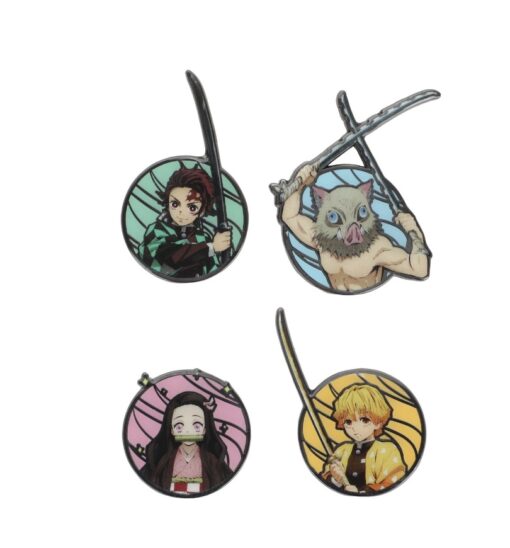 Demon Slayer Lapel Pin Set 4 Pack
