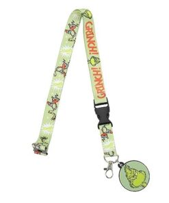The Grinch Lanyard With Rubber Character Charm