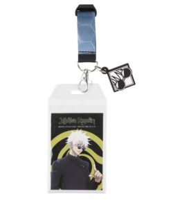 Jujutsu Kaisen Satoru Gojo 22-inch Lanyard with Clear ID Sleeve and Rubber Charm