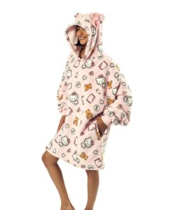 Hello Kitty Sleepy Time 3D Hoodie Blanket