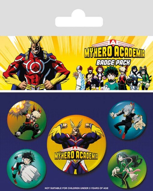 My Hero Academia Badge Pack 5 Pack