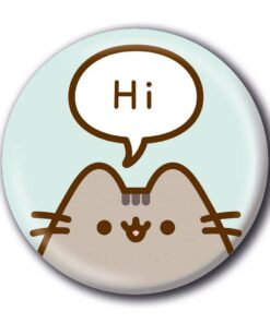 Pusheen (Hi) Button Badge