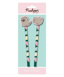 Pusheen 2-Piece Pencil and Eraser Topper Set (Botanical)