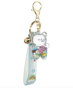 Wish Bear Liquid Effect Sensory Keychain (Blue)