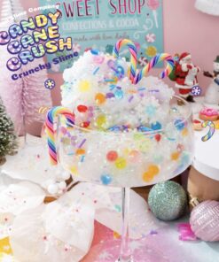 Candy Cane Crush Crunchy Slime (Kawaii Slime Company)
