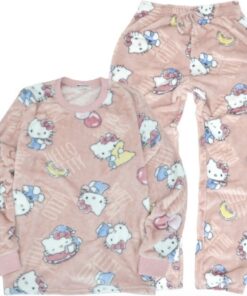Hello Kitty AOP Pink Pajamas Set Print (L)