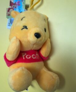 Winnie Pooh Winking Face Mascot Keychain