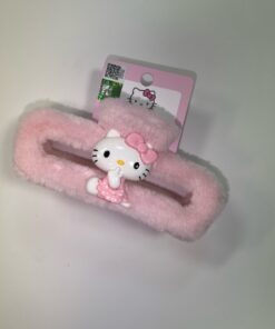 Hello Kitty Fuzzy Hair Claw Clip