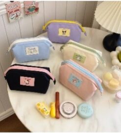 Sanrio Embroidered Charm Makeup Bags