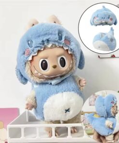 Mini Outfits For Labubu & 7-8" PlushiesAdorable Shark Cosplay