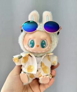 Mini Outfits For Labubu & 7-8" Plushies |  Cute Lemon Design with Sunglasses