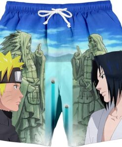 Naruto Shippuden Valley at The End Final Battle Men S Lounge Shorts