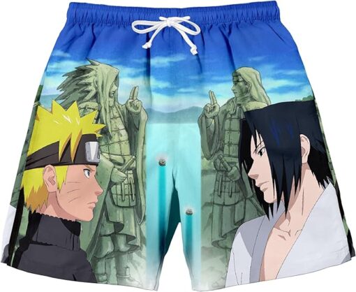 Naruto Shippuden Valley at The End Final Battle Men S Lounge Shorts