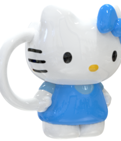 Hello Kitty Full Body Blue Outfit Ceramic 3D Sculpted Mug