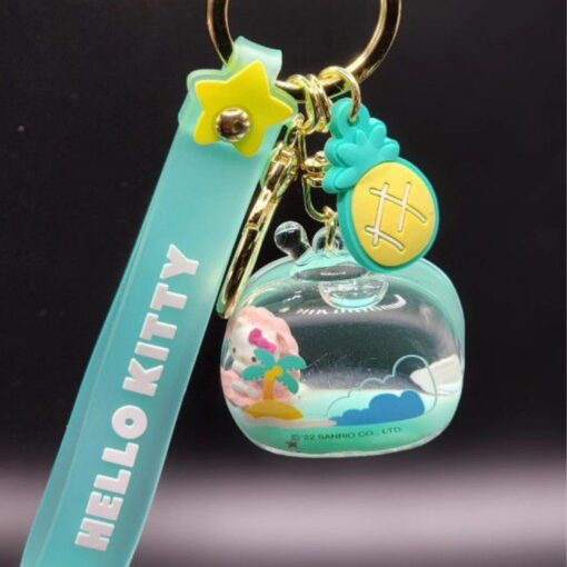 Hello Kitty and Friends Beach Liquid Floating Keychain