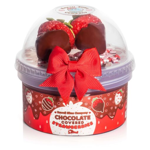 Chocolate Covered Strawberries Glossy Slime (Kawaii Slime Company)