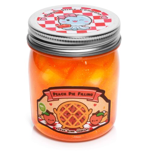 Peach Pie Filling Jelly Cube Slime (Kawaii Slime Company)