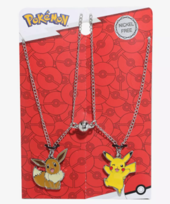 Pokemon Pikachu & Eevee Besties Magnetic Bead Necklace Set