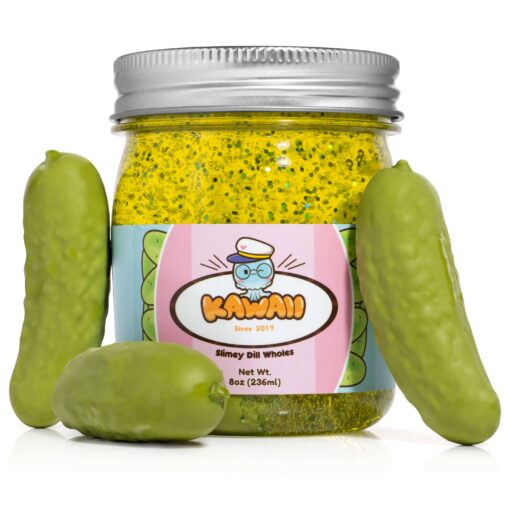 Shimmery Pickle Clear Slime(Kawaii Slime Company)