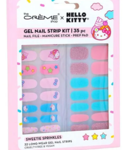 The Crème Shop Sweetie Sprinkles Hello Kitty Gel Nail Strip Kit 35 Piece Set