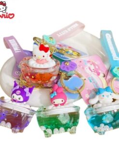 Sanrio Bubble Bath And Pearls Liquid Keychain