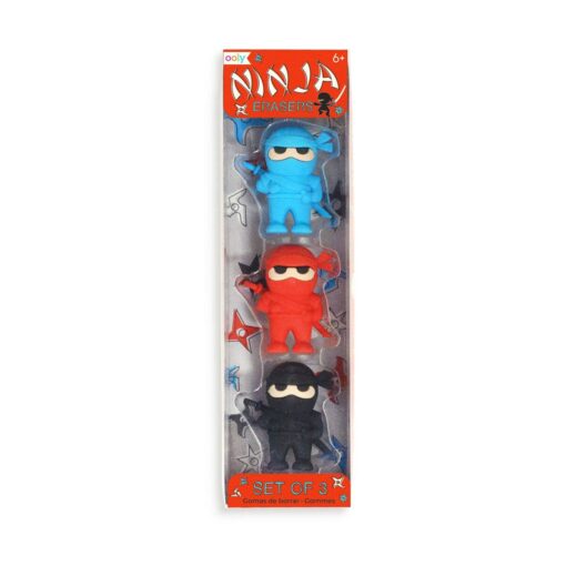 OOLY - Ninja Erasers - Set of 3
