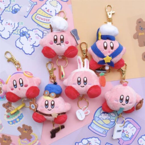 Mini Kirby Badge Reel Keychain