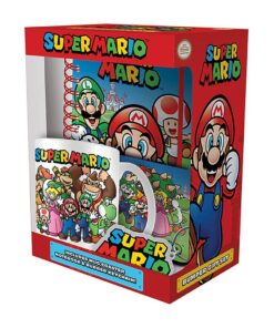 Super Mario Mug, Notebook, Coaster Gift Set