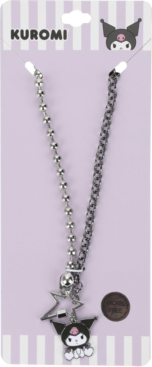 Kuromi Star Necklace with Two Chain Options
