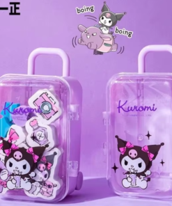 Kuromi Suitcase Eraser Pack