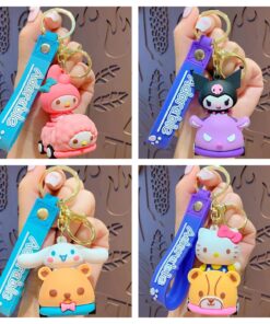 Hello Kitty And Friends Go Kart Car Keychain