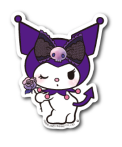 Purple Kuromi with Rose Sticker