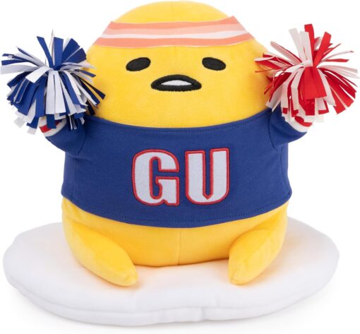 Sanrio Gudetama The Lazy Egg Stuffed Animal, Sporty Gudetama Plush Toy for Ages 1 and up