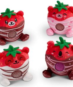 Chocolate Covered Straw-bearies - Sensory Beadie Buddies Squishy Toys