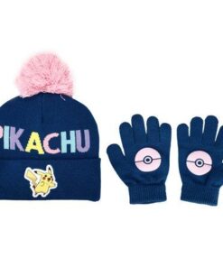 Pokemon Pikachu Youth Beanie & Gloves Combo