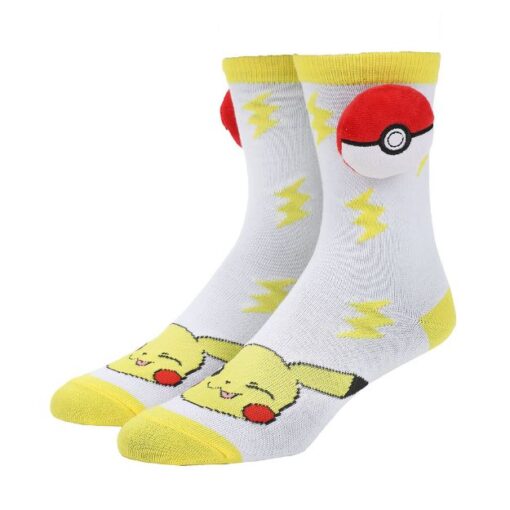 Pokemon Pokeball 3D Crew Socks