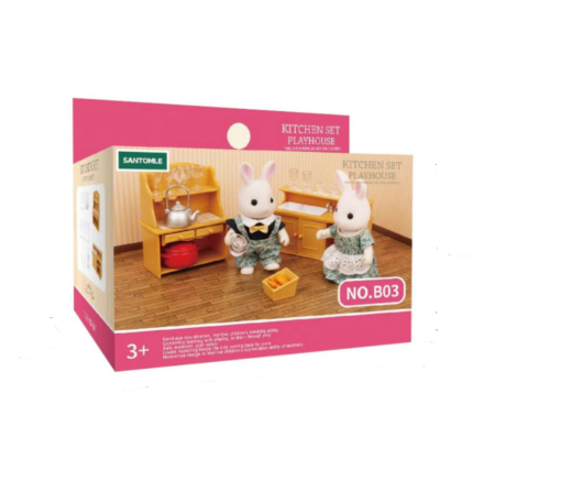 Tiny Paw Critter Kitchen Set (NO.B03)