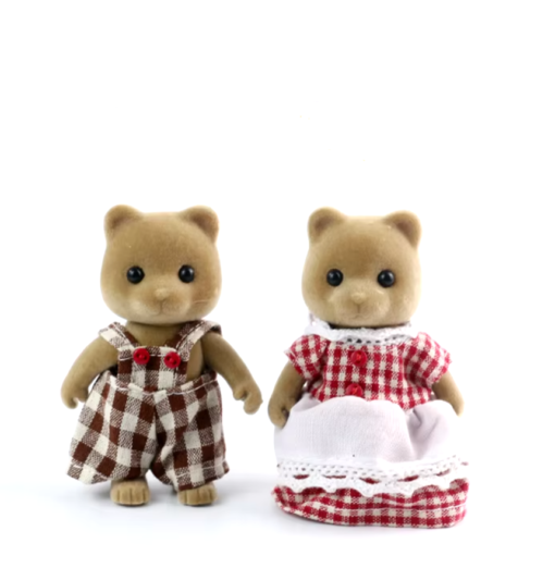 Tiny Paw Critter Brown Bear Family (NO.G07)