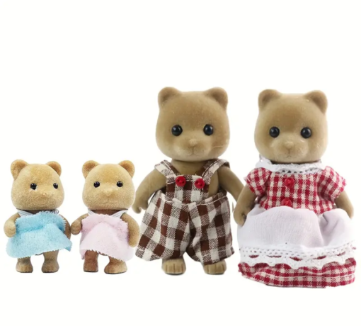 Tiny Paw Critter Brown Bear Family (NO.G07-1)