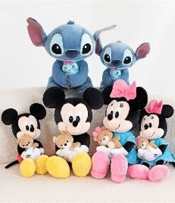 Disney Stitch Holding Scrump Plush Doll