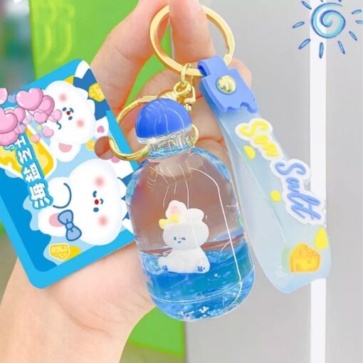 Bubble Bear Liquid Keychains