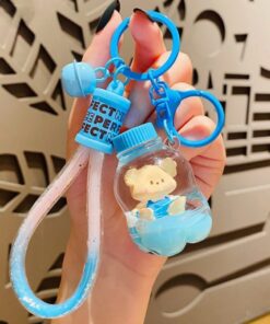 Kawaii Liquid Filled Bear Keychains