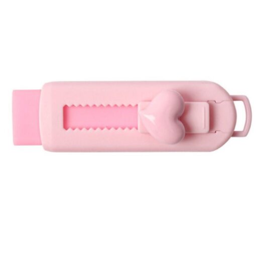 Heart Pastel Push Eraser (Mixed Colors)