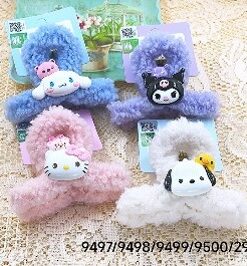 Sanrio Fuzzy Hair Clips