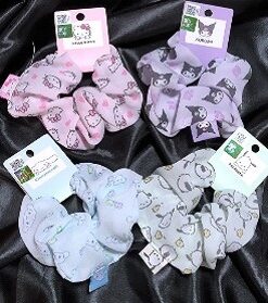 Cinnamoroll, Kuromi, Kitty, My Melody All Over Print (AOP) Hair Ties