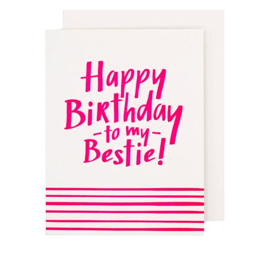 The Social Type - To My Bestie Birthday Card