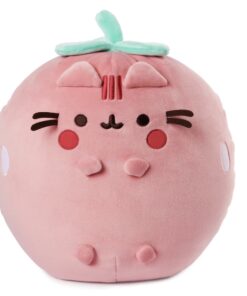 Pusheen Strawberry Scented Squisheen Plush, Squishy Toy Stuffed Animal for Ages 8 and up, Pink